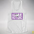 Assume Nothing Lesbian Labrys Pride Flag Racerback Tank - White